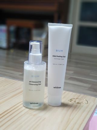 화이트리 비움 약산성 클렌징젤 ,마일드 필링젤 세트 — 5점을 준 리뷰어가 2021년 2월 올린 사용 사진