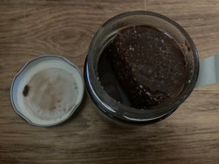 진테이블 발.견 스프레드  오리지널믹스 90g + 카카오스윗믹스 90g 2종 세트 — 4.5점을 준 리뷰어가 2022년 8월 올린 사용 사진