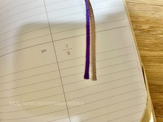 리훈 2023년 하고싶은말다이어리 (세로/정사각 중 택 1, 베이지/블루 중 택 1) — 3점을 준 리뷰어가 2023년 1월 올린 사용 사진
