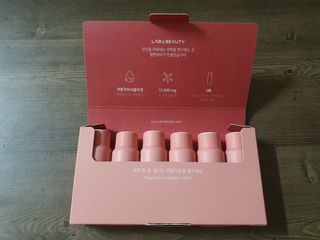 랩앤뷰티 메가 벨벳 콜라겐 12000 — 4점을 준 리뷰어가 2021년 5월 올린 사용 사진