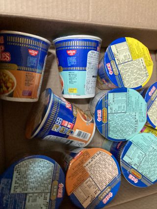 NISSIN 닛신 컵누들  4종 - 씨푸드오리지날, 씨푸드 스파이시, 씨푸드 커리, 씨푸드 XO소스 — 5점을 준 리뷰어가 2022년 3월 올린 사용 사진