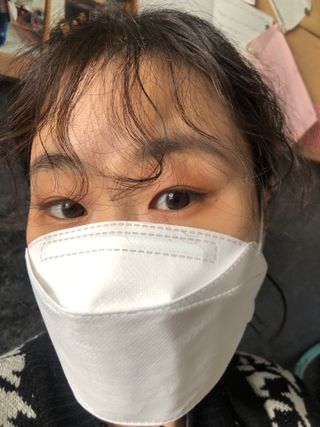 렌시스 LENSSIS [ 렌시스 ] 꾸안꾸템 , 낀 듯 안 낀 듯 자연스러운 ＃블리스시리즈 1개월용 ｜ 2컬러 중 택1 ｜ — 5점을 준 리뷰어가 2021년 4월 올린 사용 사진