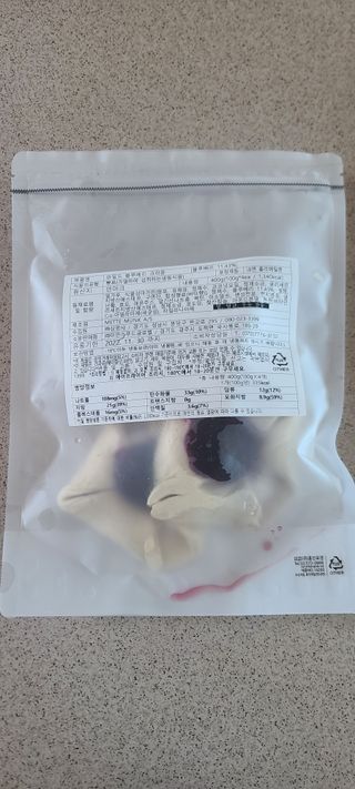 서브큐 메테뭉크 블루베리 크라운 냉동생지 (소포장) — 5점을 준 리뷰어가 2022년 6월 올린 사용 사진