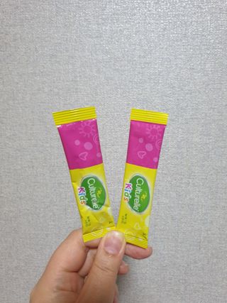 컬처렐 키즈패킷 30스틱 1개 — 4점을 준 리뷰어가 2021년 1월 올린 사용 사진