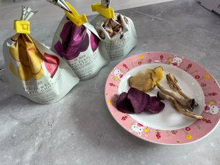 딜라이트 프로젝트 바삭한 원물칩 3종 고구마칩, 자색고구마칩, 느타리버섯칩 [총 6봉지] — 5점을 준 리뷰어가 2022년 3월 올린 사용 사진
