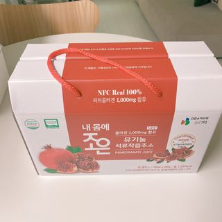 농업회사법인조은 유기농 석류 NFC 착즙주스 70ml 30포 — 4점을 준 리뷰어가 2021년 10월 올린 사용 사진