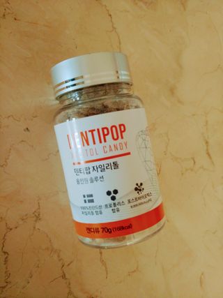 작심연구소 구취제거+충치예방+치아화이트닝 마법의 캔디 덴티팝3종(맛 랜덤 발송) — 5점을 준 리뷰어가 2022년 5월 올린 사용 사진