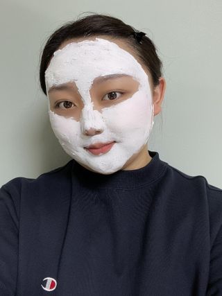 리더스코스메틱 리더스 밀크 스폰지 마스크 — 5점을 준 리뷰어가 2021년 2월 올린 사용 사진