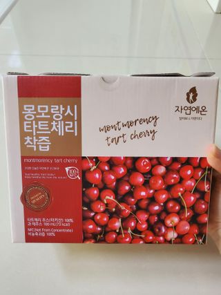 자연에온 몽모랑시 타트체리 착즙 100mL 10개입 2BOX — 5점을 준 리뷰어가 2021년 1월 올린 사용 사진