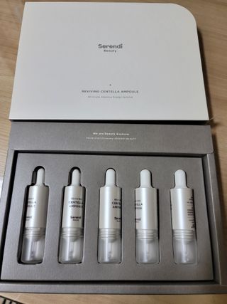 세렌디뷰티 리바이빙 센텔라 앰플 — 5점을 준 리뷰어가 2021년 9월 올린 사용 사진