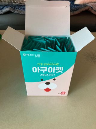 펫시랩 반려견용 액상 프리바이오틱스 아쿠아펫 — 5점을 준 리뷰어가 2020년 12월 올린 사용 사진