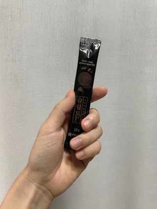 프리마인 자체 기업부설 연구소에서 찾아낸 건강한 수면의 비밀.  슬립토 플러스 30포 — 4점을 준 리뷰어가 2022년 8월 올린 사용 사진