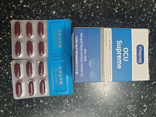 뉴트리션팩토리 비타프렙 오큐슈프림 루테인 오메가3 1050mg — 5점을 준 리뷰어가 2021년 6월 올린 사용 사진