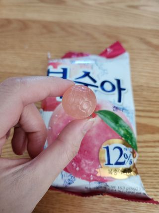 청포도캔디 복숭아캔디 — 5점을 준 리뷰어가 2022년 11월 올린 사용 사진