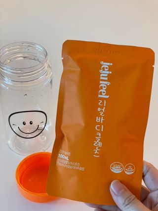 JEJUFEEL 리얼바디클렌즈 — 4점을 준 리뷰어가 2022년 9월 올린 사용 사진