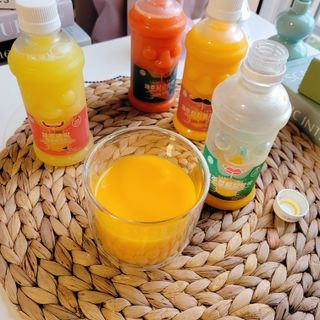 탐라원 제주의 맛, 몬딱주스 4종세트 - 한라봉몬딱주스, 천혜향몬딱주스, 청귤에이드, 당근몬딱주스 — 5점을 준 리뷰어가 2021년 8월 올린 사용 사진