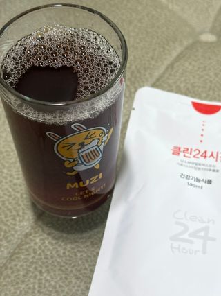 클린24시간 1BOX(5포) + 전용보틀(500ml) — 5점을 준 리뷰어가 2023년 2월 올린 사용 사진