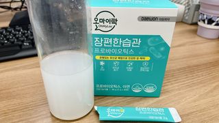 [유산균] 오마이락 장편한습관 프로바이오틱스 30P — 5점을 준 리뷰어가 2022년 11월 올린 사용 사진