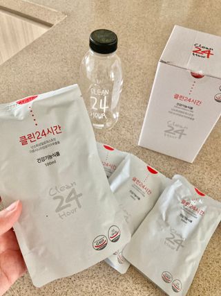 클린24시간 1BOX(5포) + 전용보틀(500ml) — 5점을 준 리뷰어가 2023년 4월 올린 사용 사진