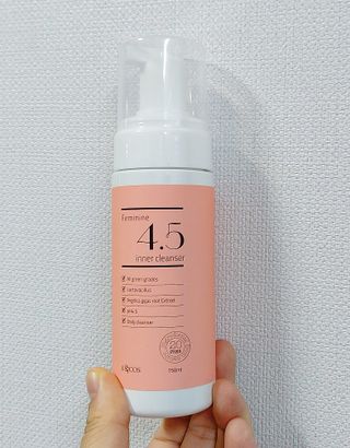 이엔코스 페미닌 4.5 이너클렌저 — 5점을 준 리뷰어가 2021년 3월 올린 사용 사진