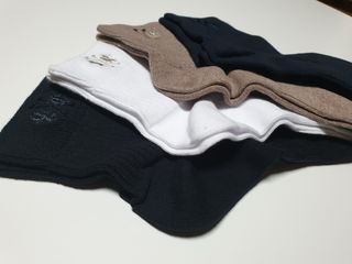 [사이즈가 있는 양말 필로이] 남/여 골지 발목 양말 4족 세트 남【S, M, L, XL】여【S, M, L】_컬러 랜덤 — 5점을 준 리뷰어가 2022년 6월 올린 사용 사진