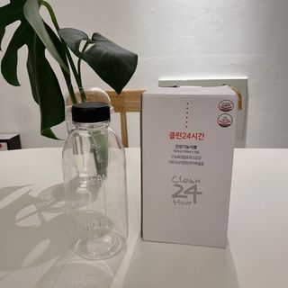 클린24시간 1BOX(5포) + 전용보틀(500ml) — 5점을 준 리뷰어가 2022년 8월 올린 사용 사진