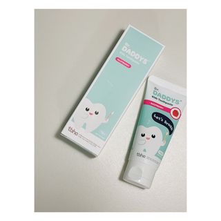 닥터데디스 안심저불소 키즈치약 (라즈베리, 청포도향 중 택 1) 60g +  여행용 미니 치약 15g — 4점을 준 리뷰어가 2022년 7월 올린 사용 사진
