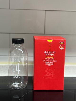 클린24시간 레드박스 1BOX(5포) + 전용보틀(500ml) — 5점을 준 리뷰어가 2024년 1월 올린 사용 사진