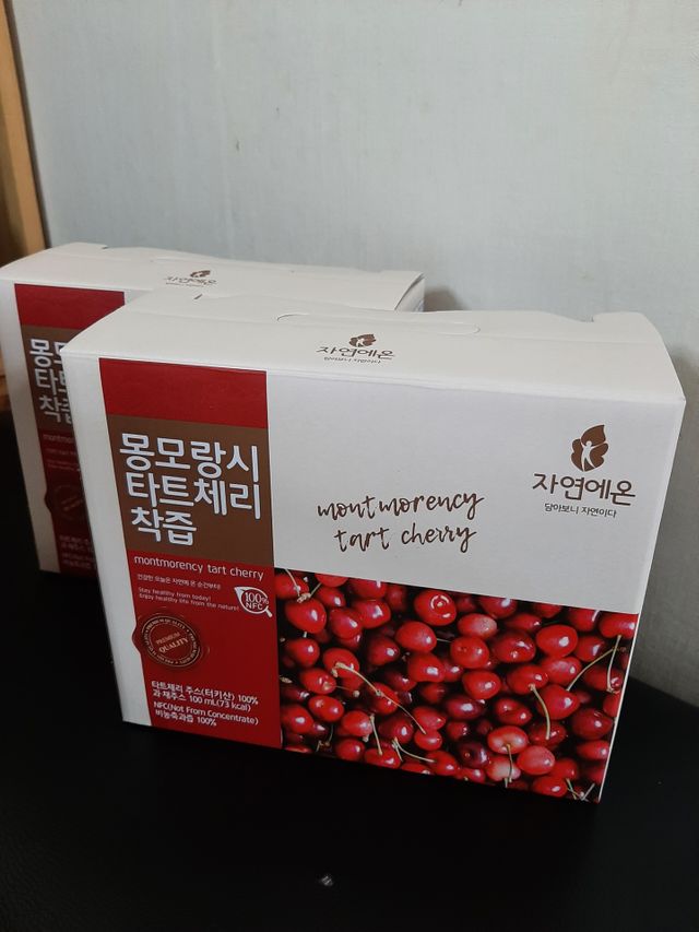 자연에온 몽모랑시 타트체리 착즙 100mL 10개입 2BOX 리뷰 사진