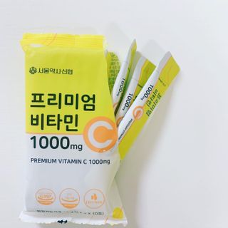 서울약사신협 프리미엄비타민C1000_2.5G x 100포 — 4.5점을 준 리뷰어가 2021년 5월 올린 사용 사진