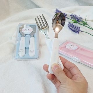 유비맘 스푼포크 케이스 세트 1+1 _컬러랜덤 발송 — 5점을 준 리뷰어가 2021년 2월 올린 사용 사진