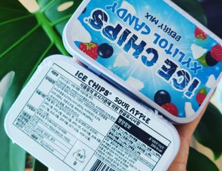 [아이스칩스] 무설탕 비건 자일리톨 캔디 7종 2개기준 — 5점을 준 리뷰어가 2021년 7월 올린 사용 사진
