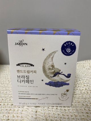 (주)쟈뎅 쟈뎅 클래스 핸드 드립 커피 10P 2종_디카페인 1종+랜덤 플레이버 1종 — 4.5점을 준 리뷰어가 2021년 3월 올린 사용 사진