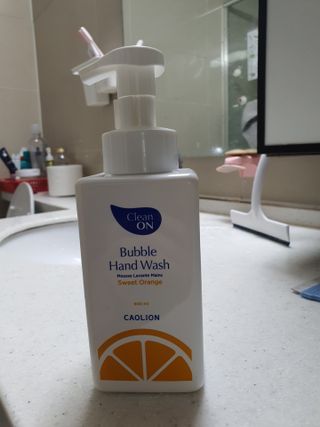 카오리온코스메틱스 클린온 버블 핸드 워시 500ml — 5점을 준 리뷰어가 2021년 8월 올린 사용 사진