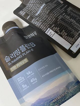 일일하우 슬리밍 플랜B 고소한 귀리맛, 진한 카카오맛 (체중조절식) — 4점을 준 리뷰어가 2023년 7월 올린 사용 사진