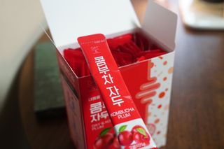 참앤들황토농원 7가지 맛! 탄산 톡톡! 스파클링! 데이앤 콤부차 7종 10포 1박스씩 ★총 7박스★ — 5점을 준 리뷰어가 2023년 2월 올린 사용 사진