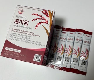 하루 1포로 콜레스테롤, 유산균, 고역가 소화효소까지 한번에 섭취! 다온바이오 홍자임 1개월분(30포) — 5점을 준 리뷰어가 2022년 12월 올린 사용 사진
