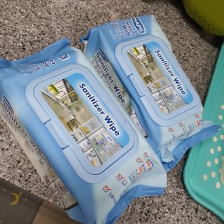 햅스 세균없는 주방 대형 2팩, HAPS sanitizer wipe — 5점을 준 리뷰어가 2022년 2월 올린 사용 사진