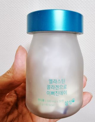 체인미 엘라스틴 콜라겐으로 이뻐진데이 500mg x 30정 — 5점을 준 리뷰어가 2021년 12월 올린 사용 사진