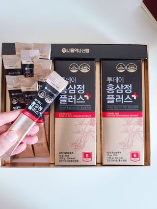 서울약사신협_투데이홍삼정플러스스틱_10g x 30포 — 5점을 준 리뷰어가 2020년 12월 올린 사용 사진