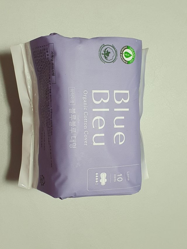 블루블루 유기농 순면 커버 생리대 리뷰 사진