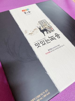 [몸엔용] 과일을 넣어 국산녹용을 맛있게 60ml x 30포 — 4.5점을 준 리뷰어가 2021년 6월 올린 사용 사진