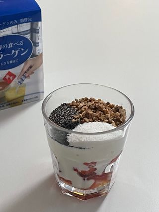 하나마이 100 프로 저분자 피쉬콜라겐 — 5점을 준 리뷰어가 2023년 3월 올린 사용 사진