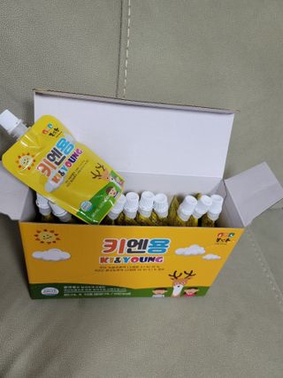 [몸엔용] 어린이, 초등학생의 영양간식 달콤 국산녹용 키엔용  80ml x 10포 — 5점을 준 리뷰어가 2021년 7월 올린 사용 사진