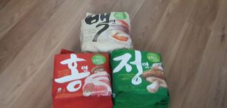 [풀무원] 자연은맛있다 정면, 백면, 홍면  세트 — 5점을 준 리뷰어가 2021년 4월 올린 사용 사진