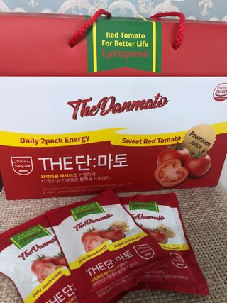 제이제이바이오 더단마토 프리미엄주스 100ml 30팩입 - 무설탕 스테비아 토마토즙 — 5점을 준 리뷰어가 2021년 11월 올린 사용 사진