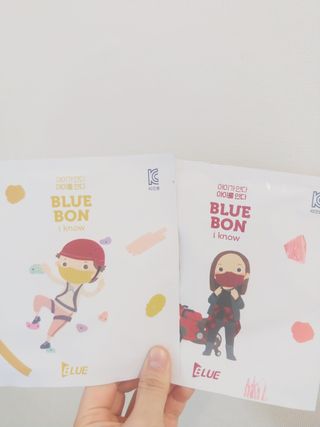 [블루 본 아이노우] 유아용 컬러마스크 40 PCS SET 2중 택 1 — 5점을 준 리뷰어가 2021년 4월 올린 사용 사진