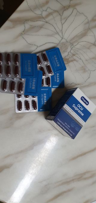 뉴트리션팩토리 비타프렙 오큐슈프림 루테인 오메가3 1050mg — 5점을 준 리뷰어가 2021년 7월 올린 사용 사진