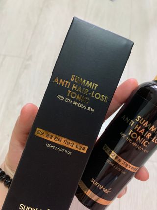 썸헤어 / SUMHAIR 썸헤어 써밋 안티 헤어로스 토닉 — 5점을 준 리뷰어가 2021년 5월 올린 사용 사진