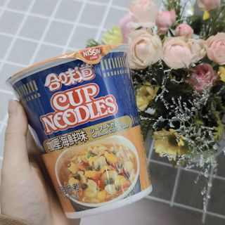 NISSIN 닛신 컵누들  4종 - 씨푸드오리지날, 씨푸드 스파이시, 씨푸드 커리, 씨푸드 XO소스 — 5점을 준 리뷰어가 2021년 12월 올린 사용 사진